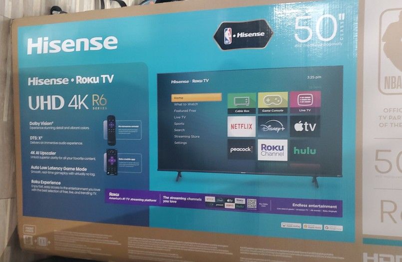 Hisense 50" UHD 4K ROKU TV