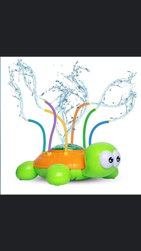 Spinning Turtle Sprinkler Toy with Wiggle Tubes $15