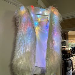 Light Up Fur Vest  