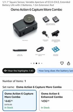 DJI Osmo Action 6 Capture More Combo