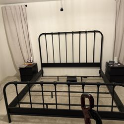 Metal King Bed Frame 