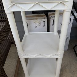 Plastic shelving unit, storage for files drawer
