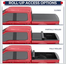8 ft roll-up soft vinyl tonneau cover - long bed