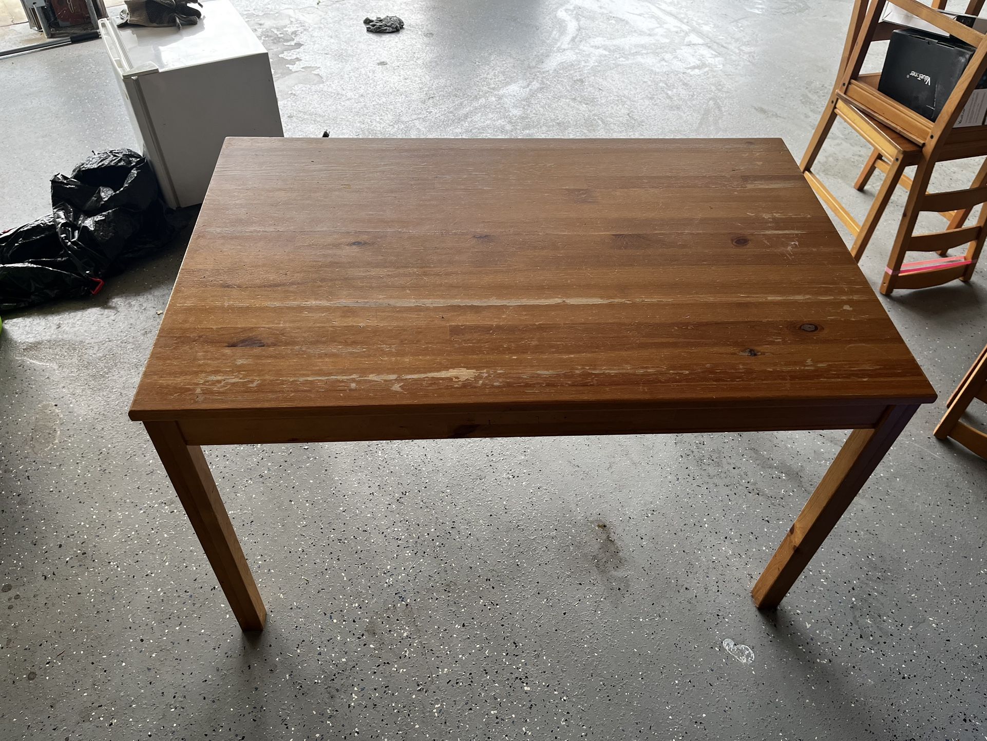 Wooden Table And Chairs