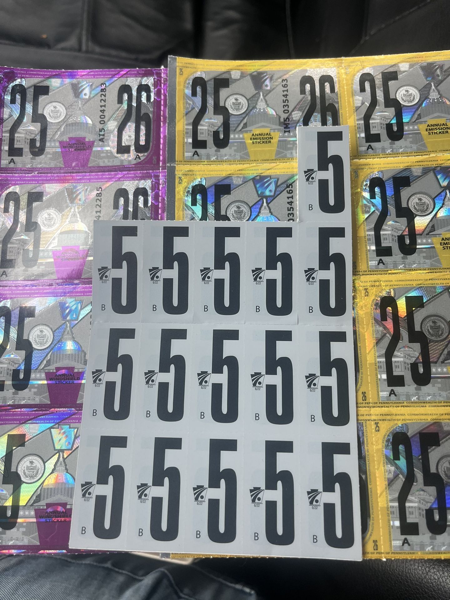 Emissions & Inspection Stickers