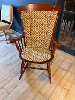 Vintage rocking wood chair