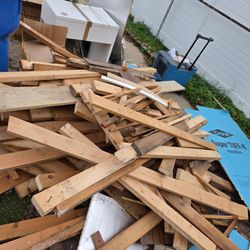 Mixed Scrap Wood Lumber Pile