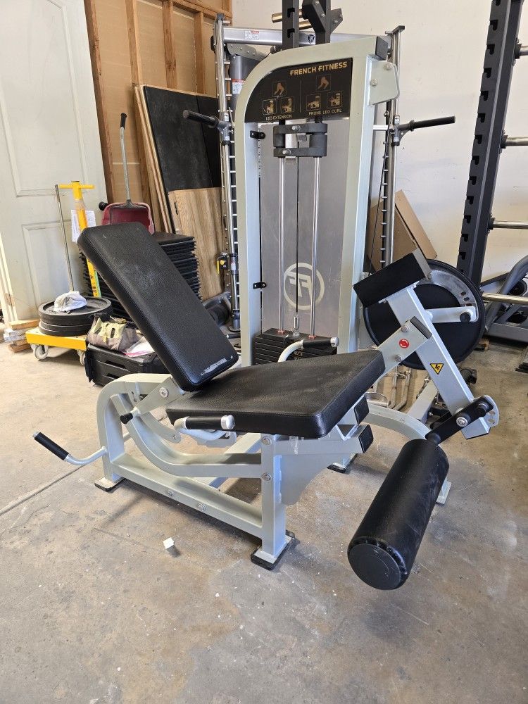 French Fitness Dual Leg Extension/ Prone Leg Curl Gym Equipment Exercise Fitness Weight Machine
