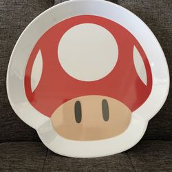 Super Mario Mushroom Serving Tray Plate
