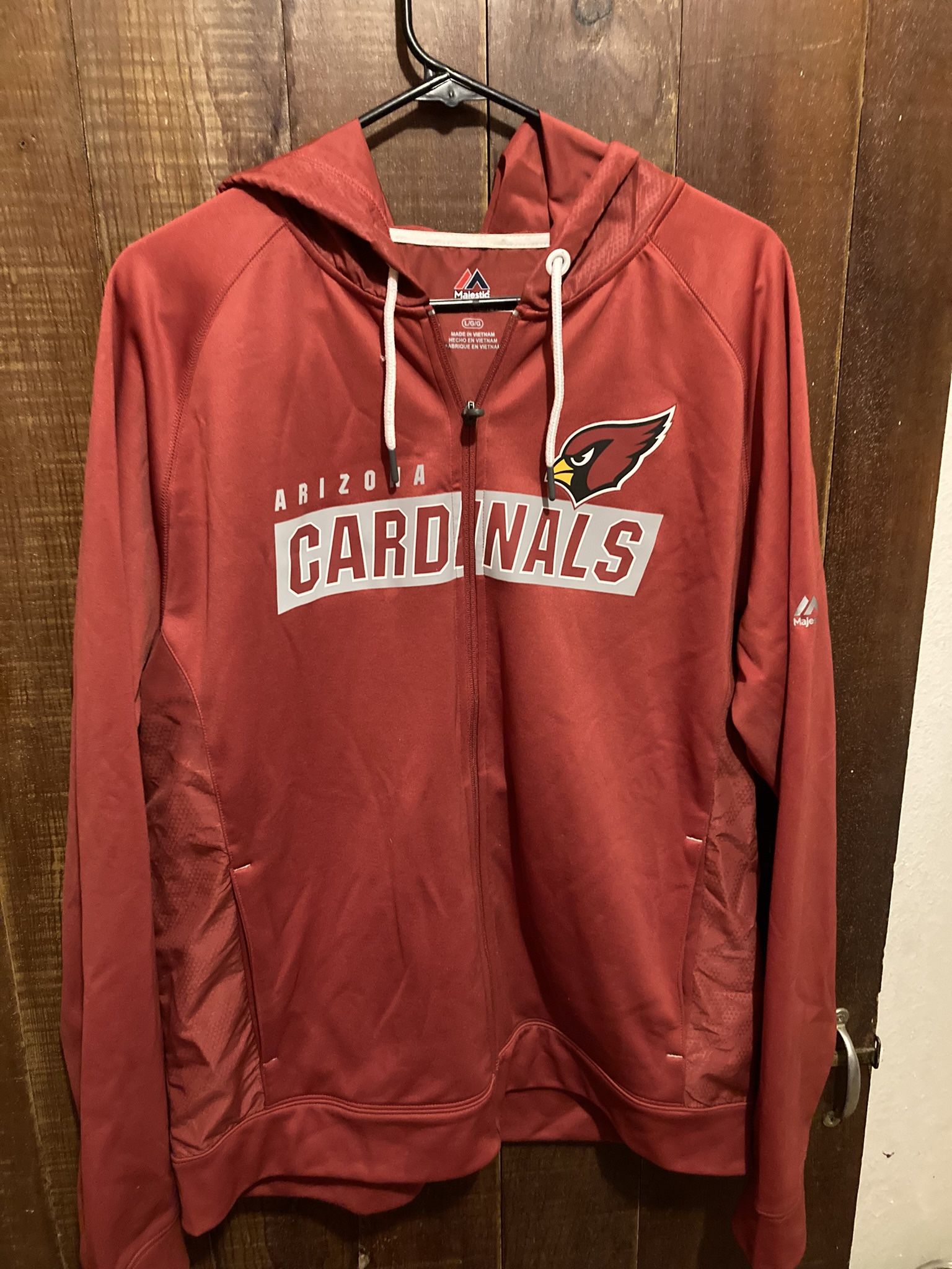 Men’s Large Cardinals Zippered Hoodie Jacket