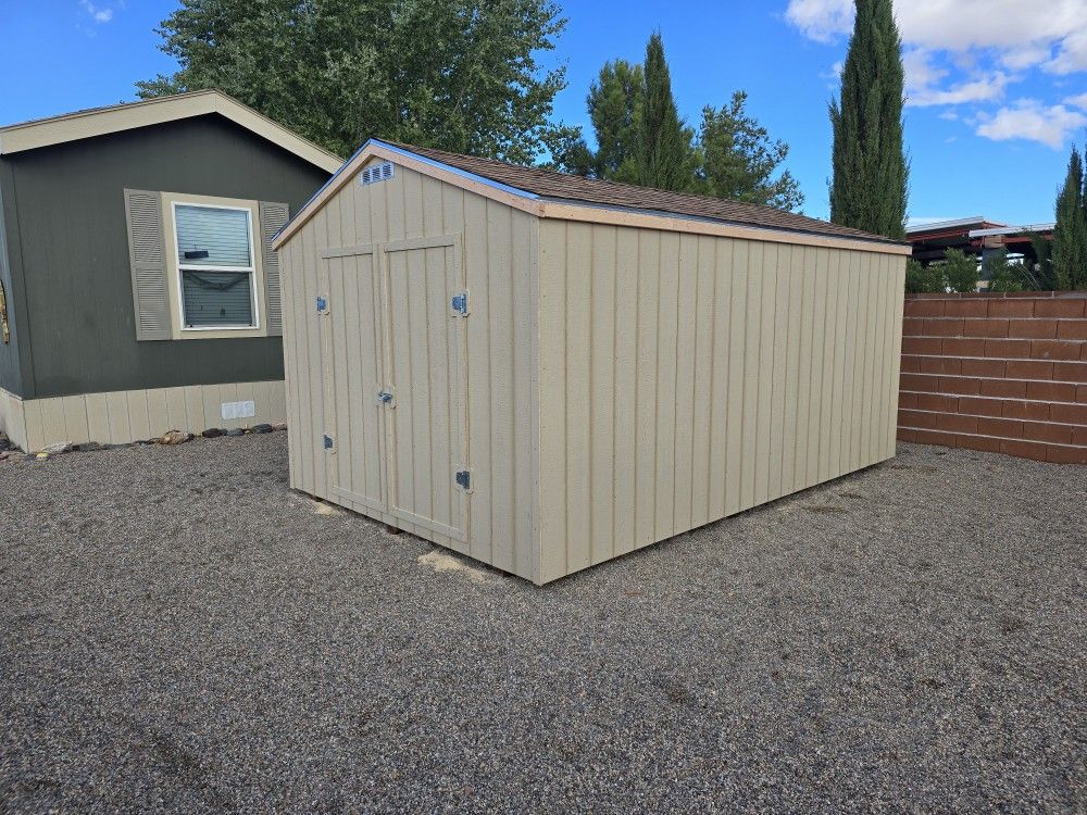 10x16 Storage Sheds With 7ft Side Walls And Double Doors $3295 (Installed On Site)