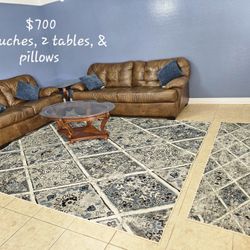 Sofa, Loveseat,  Coffee Table,  & End Table 