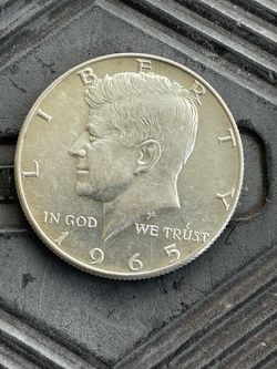 Silver 1965 half dollar