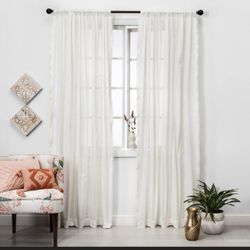 OpalHouse Lace Trim Window Curtain