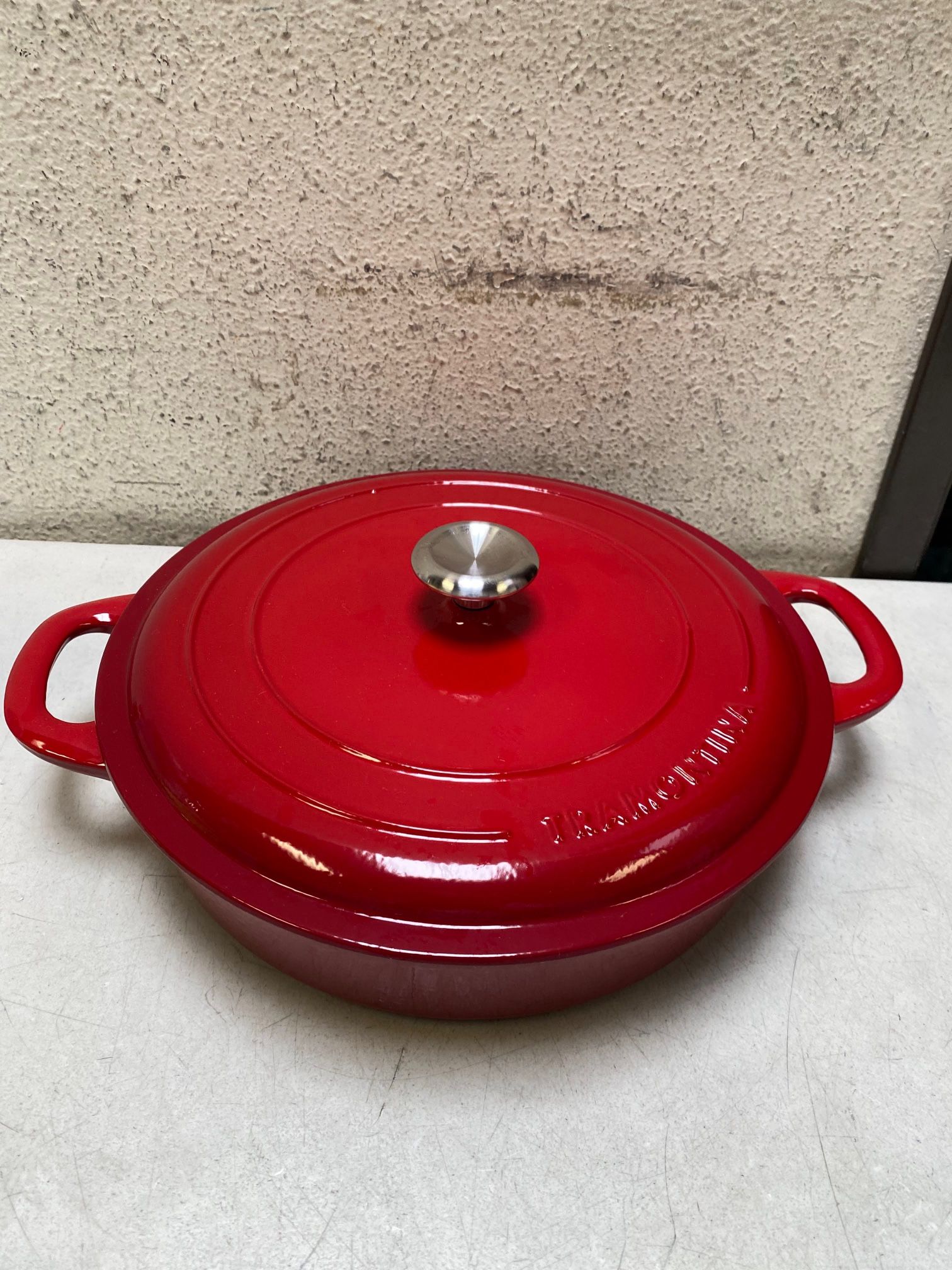 Tramontina 4-quart Covered Enameled Cast Iron Braiser