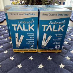 Embrace Talk Blood Glucose Strips