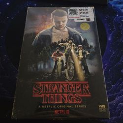 Stranger Things Season 1 Blu Ray VHS Cover 
