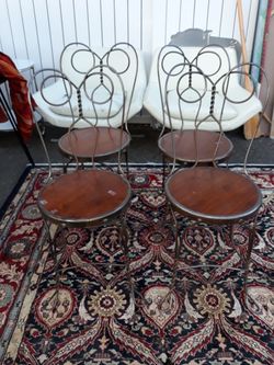 Circa 1900 Ice cream parlor chairs