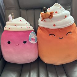 Squishmallows Cinnamon 16” and Kendla 18” NWT