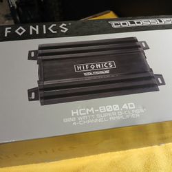 New HIFONICS COLOSSUS car Amplifier 4ch.