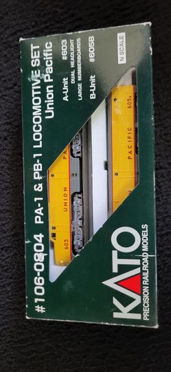 Kato N Scale 106-0804 Union Pacific PA-1 & PB-1 2-Car Set - Dual Headlight