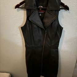 Black Leather Dress