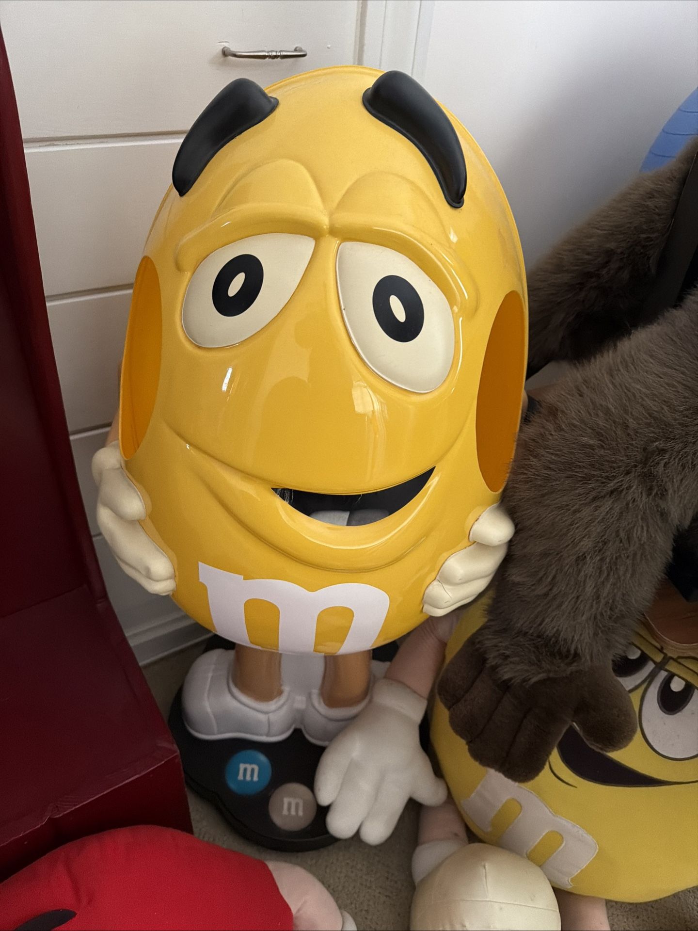 Yellow M&M 41” On Wheels Floor Display 18” Wide