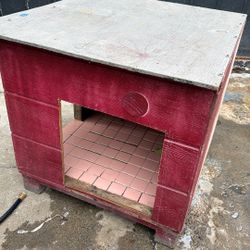Dog Crate For Long Dog. Brown, Grey