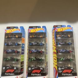 Hot Wheels F1  Racing Formula One Five Packs