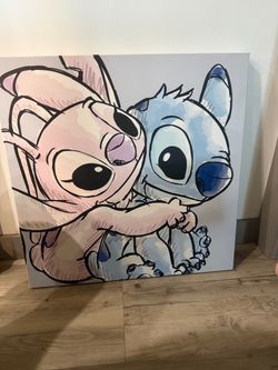 Stitch Lilo and stitch wall art and lamps