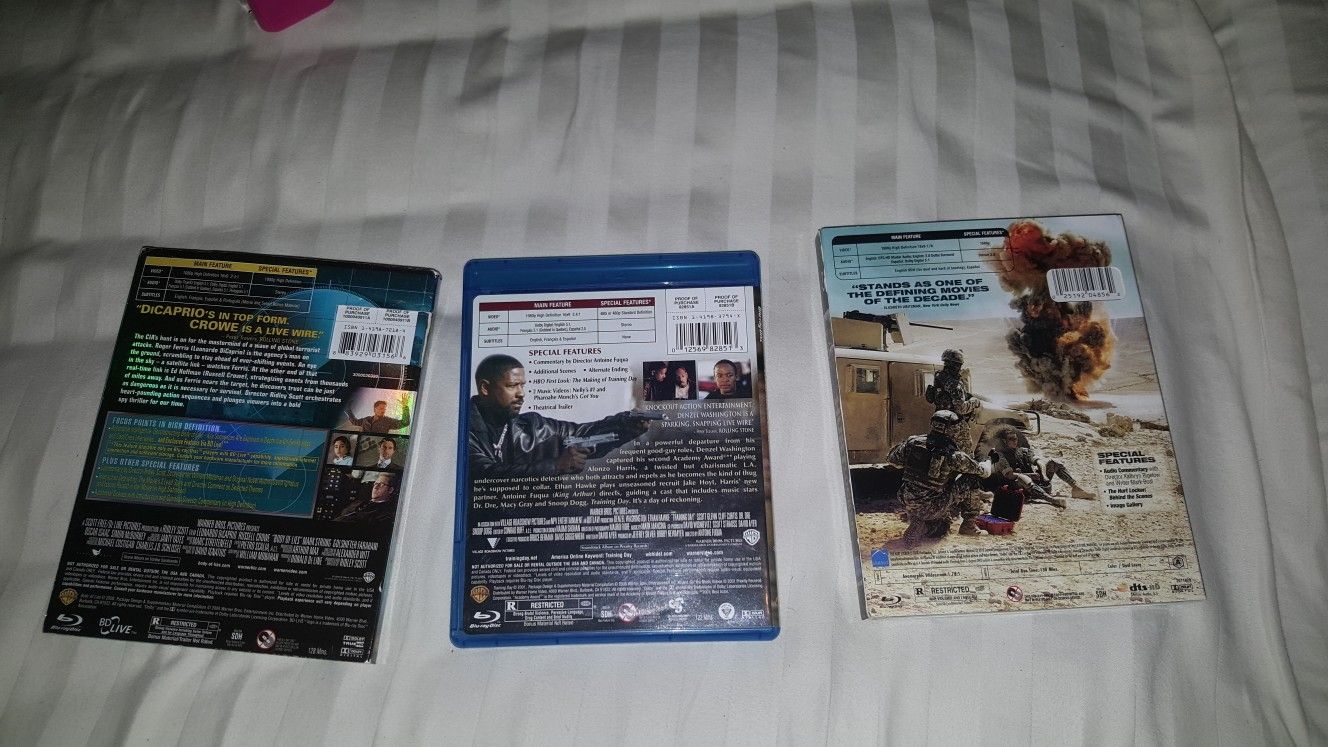 Blurays and DVDs