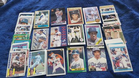 90 Los Angeles Dodgers Baseball Cards No Duplicates