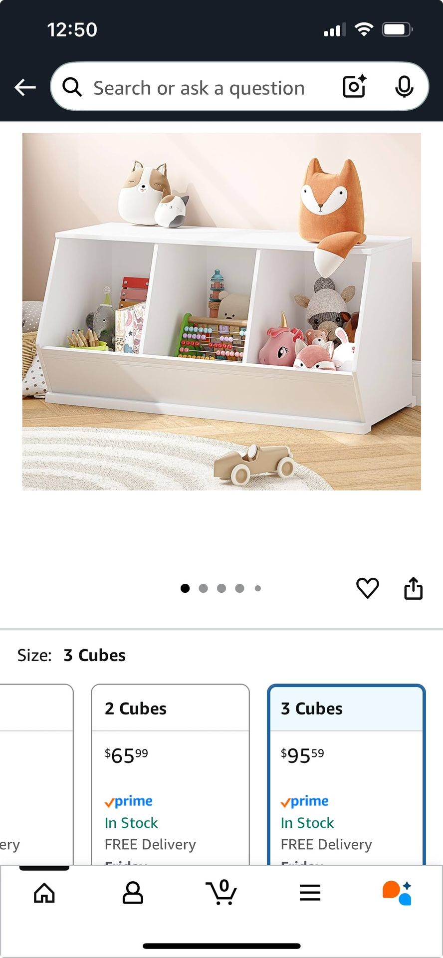White Toy Chest |Book Case $60 Original Price $95