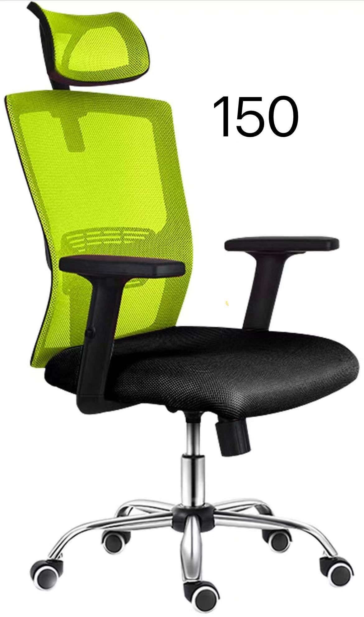 🔥Executive Swivel Chair, Ergonomic Office Chair with Back Support and Adjustable Headrest, Breathable Mesh Design, Load Capacity up to 150kg🔥