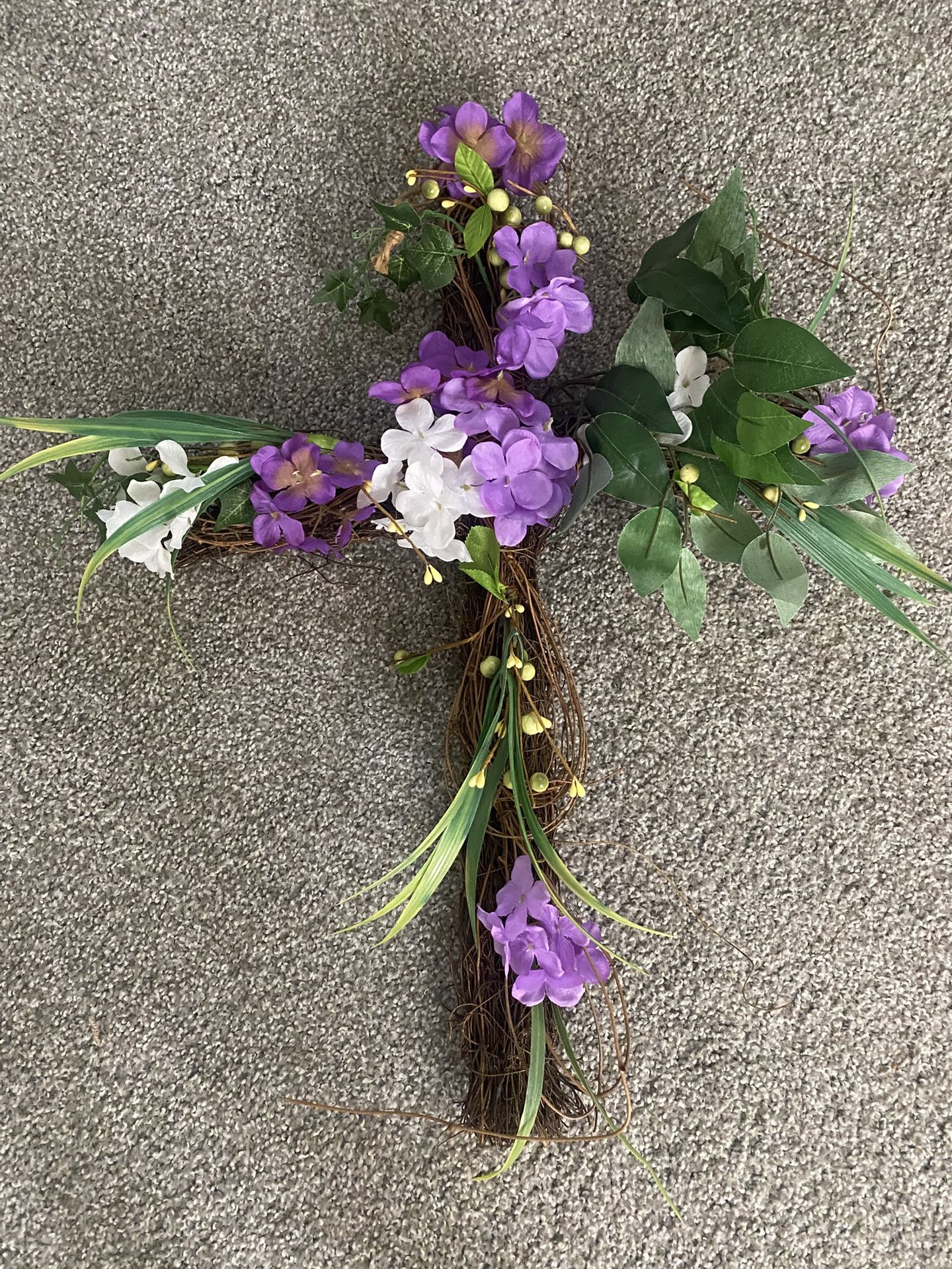 Wicker Hanging Cross