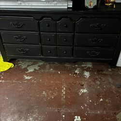 Black Wood Dresser