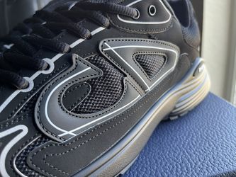 Dixr B30 Black, White & Silver Fashion Sneakers 