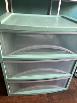 3-Drawer Plastic Storage Cart