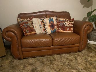 Leather Loveseat
