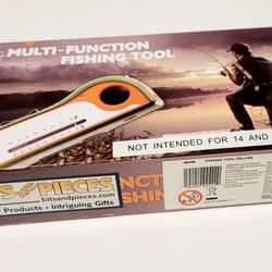FISHING TOOL MULTI-FUNCTION by Bits And Pieces - 8 in 1 Fishing Tool - Open Box