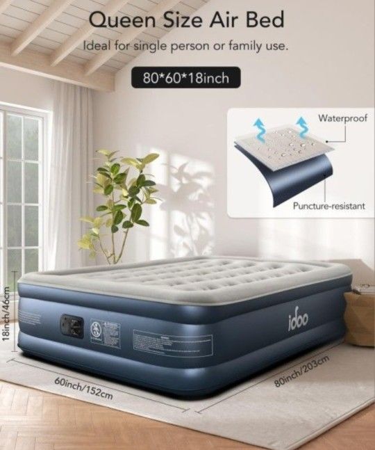 Queen Air Mattress with Built in Pump