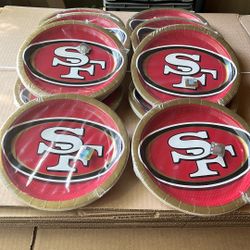 SF 49er Paper plates- Bulk
