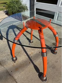 MCM Space Age Aristocrat Glass Dining Table
