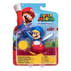 Super Mario 4 in Figures - Penguin Mario w/ Coin