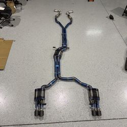 Titanium Exhaust With Valves  Audi A6 C7 