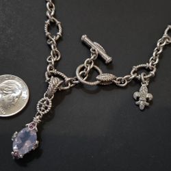 Judith Ripka Necklace Sterling SILVER
