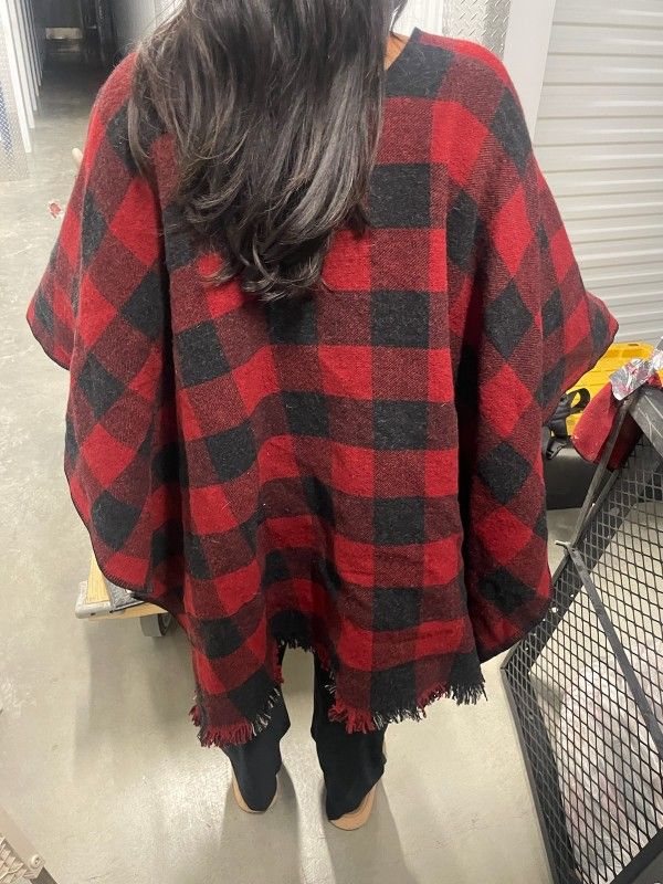 Women's Reversible Pendleton Poncho Cape