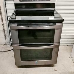 IMMACULATE DOUBLE OVEN KENMORE ELITE 