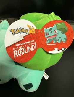 Pokémon Bulbasaur Plush w/ Tags – Round1 Exclusive – New
