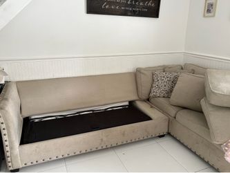 Sofa bed in need of TLC but usable & comfortable